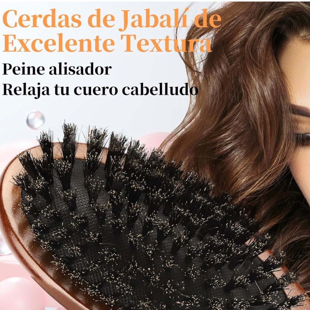 Peine Antifrizz de Cerdas de Javalí